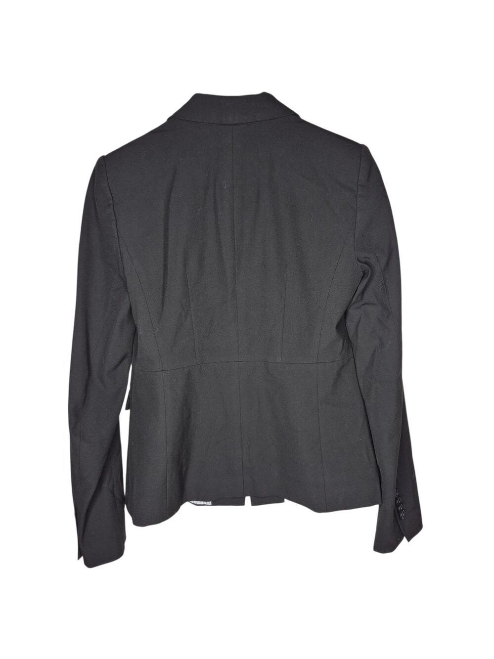 Ann Taylor Black Two-Button Blazer Jacket Size 2 โ Classic Workwear - Picture 3 of 6